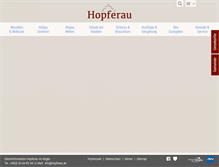 Tablet Screenshot of hopferau.de